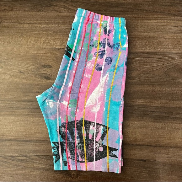 Vintage 80s Funky Design Biker Shorts - Picture 4 of 6